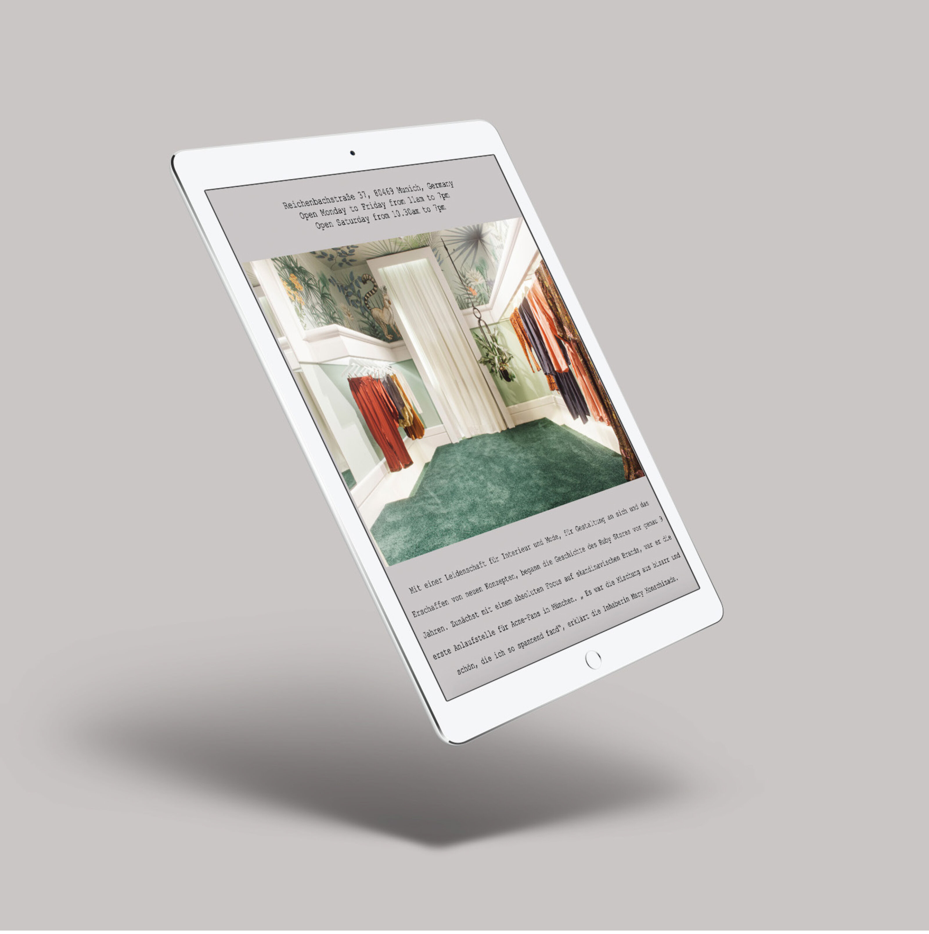 AMEN_Gestaltung_Rubystore_Ipad