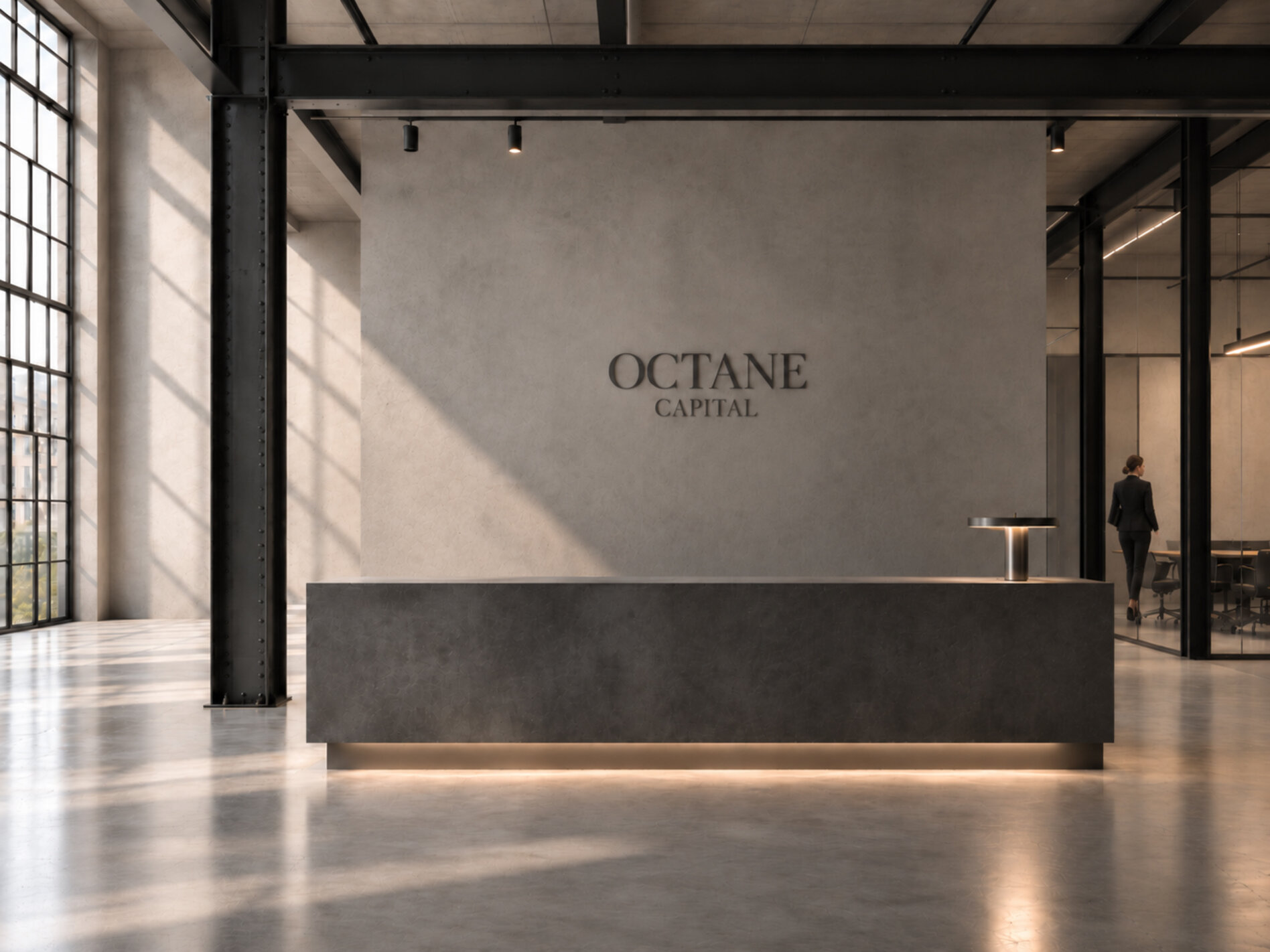 AMEN_Gestaltung_Octane_Capital_Empfang