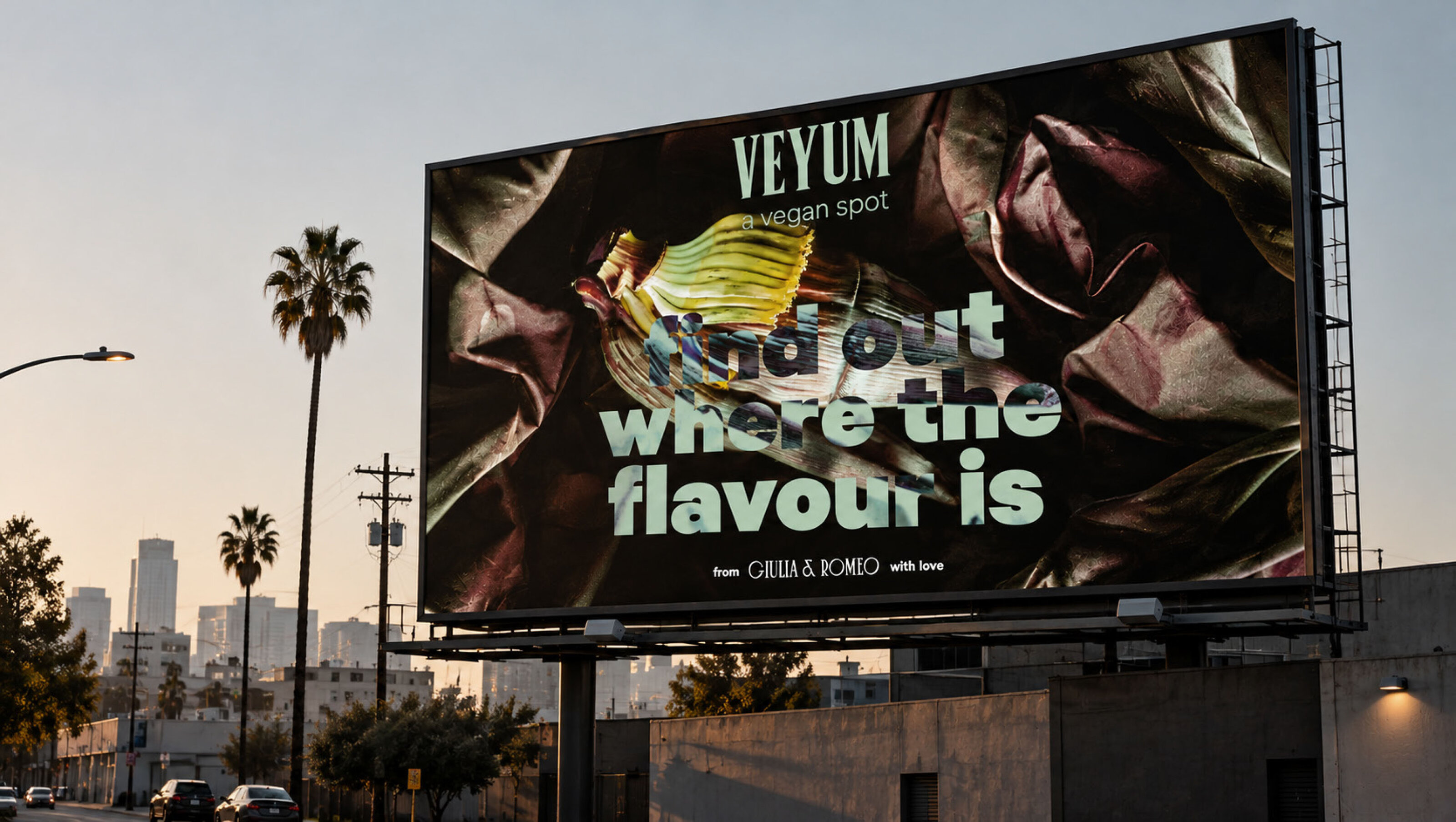Spacial_and_brand_design_Billboard_veyum_Billboard_giulia_and_romeo_von_AMEN_Gstaltung